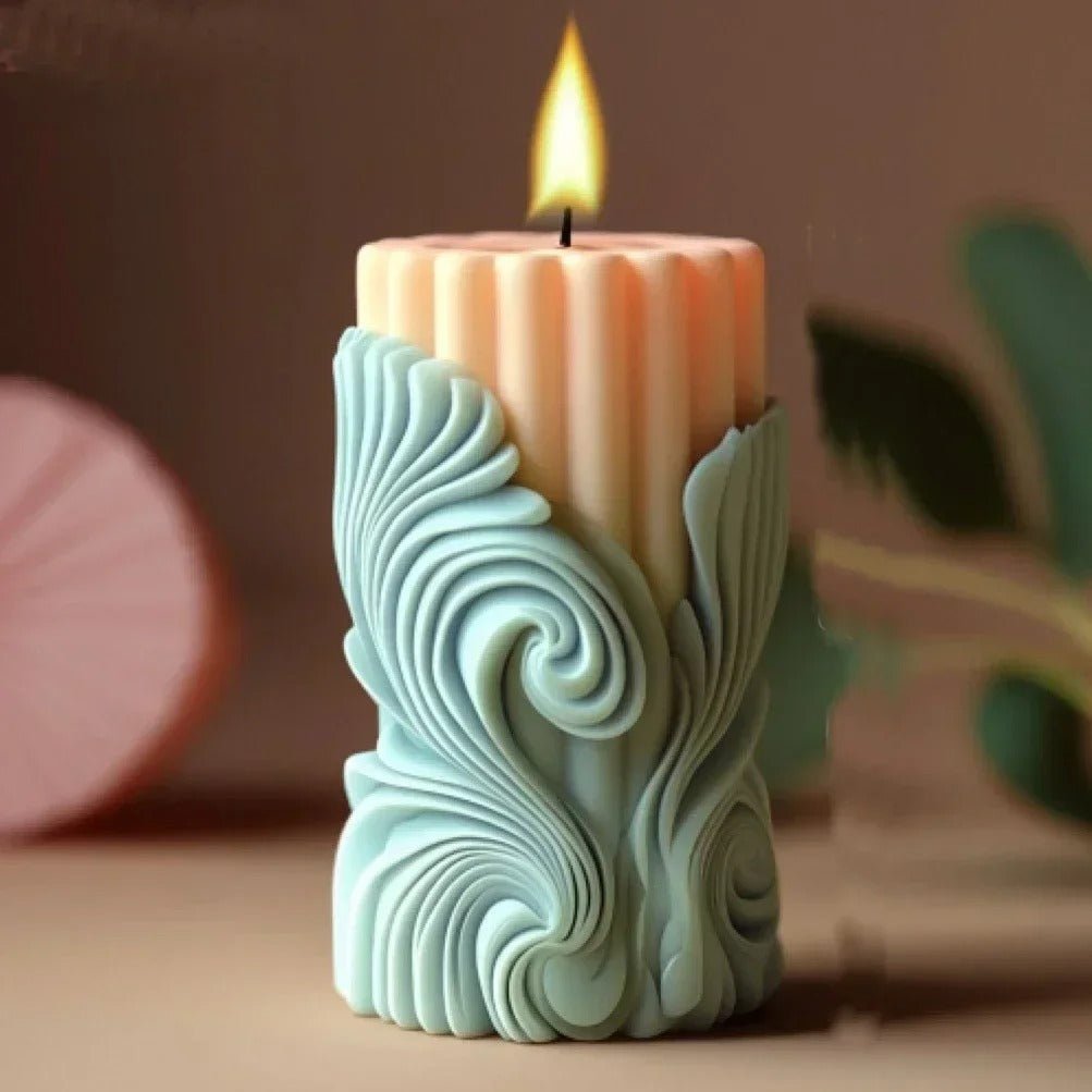 Blooming Peony Candle Mold - Caleto