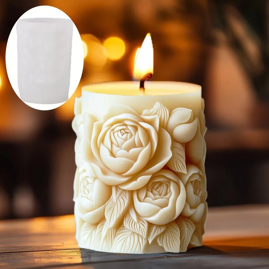 Lavender Relief Candle Mold - Caleto