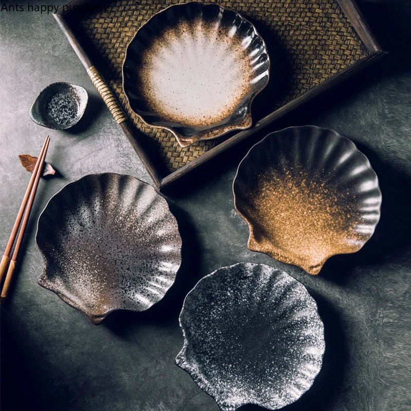 Irregular Shell Dinner Plate - Caleto