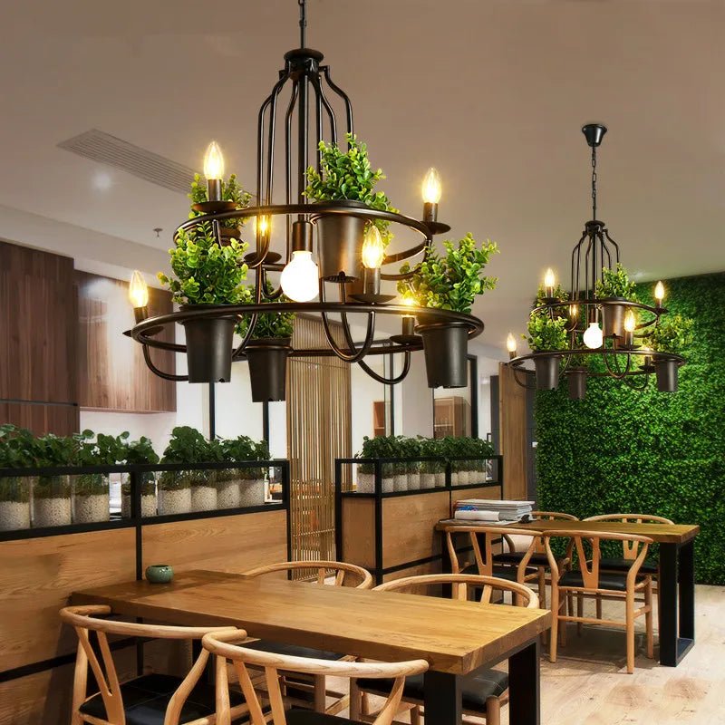 Modern Plant Chandelier - Caleto