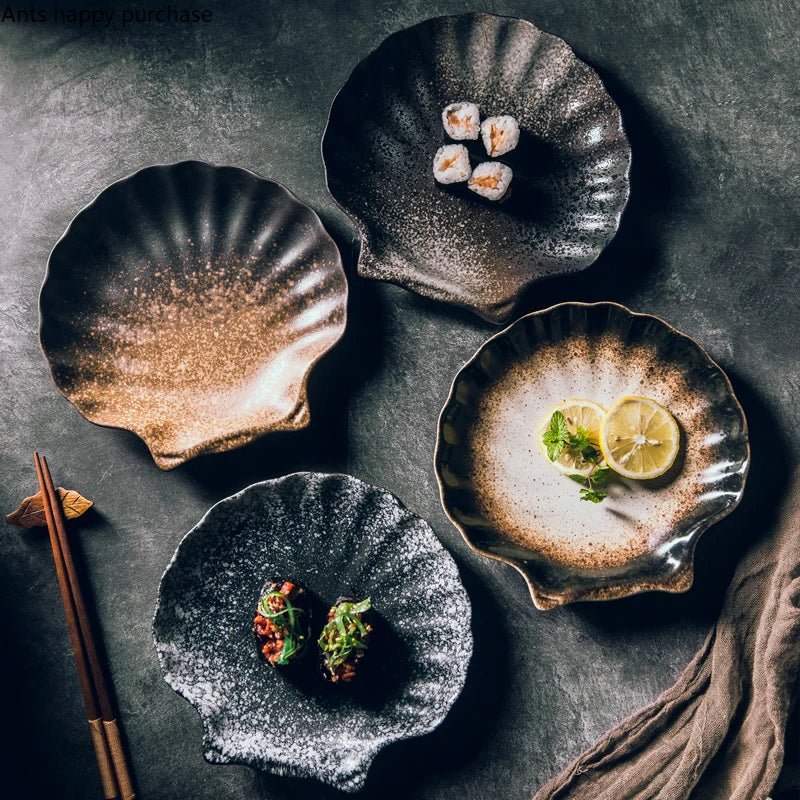 Irregular Shell Dinner Plate - Caleto