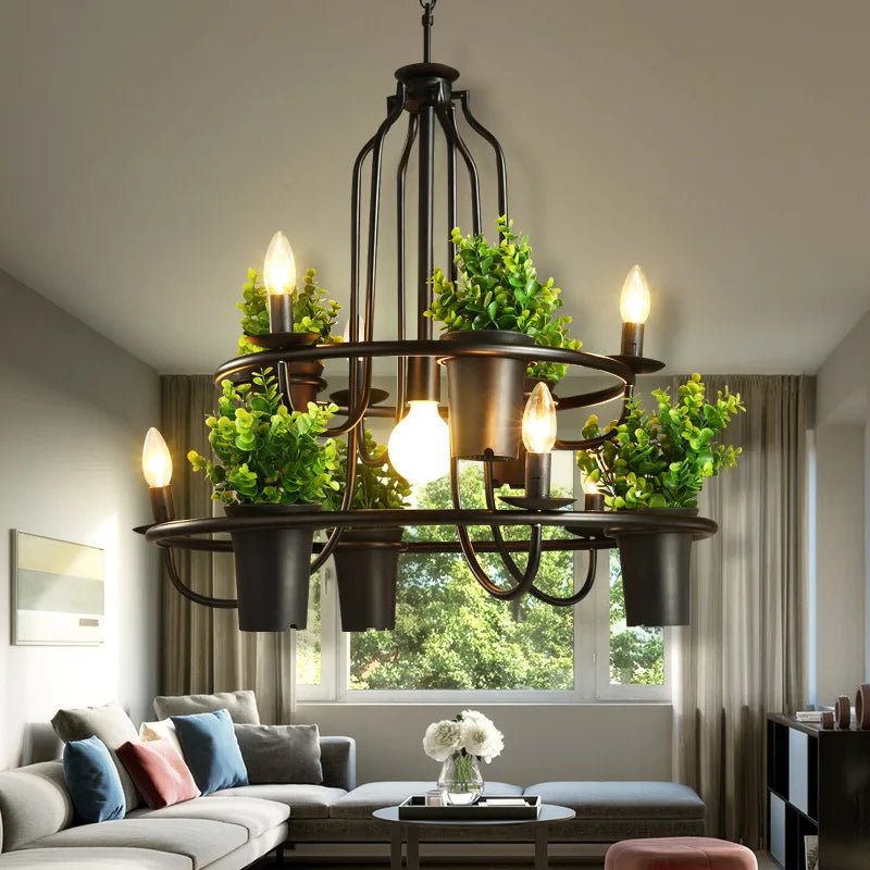 Modern Plant Chandelier - Caleto