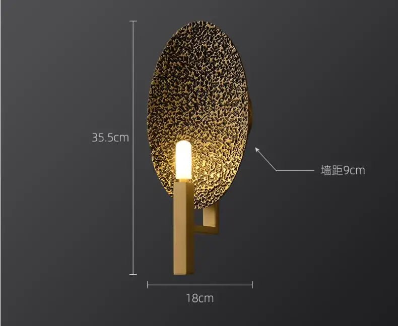 Modern Copper Wall Lamp - Caleto