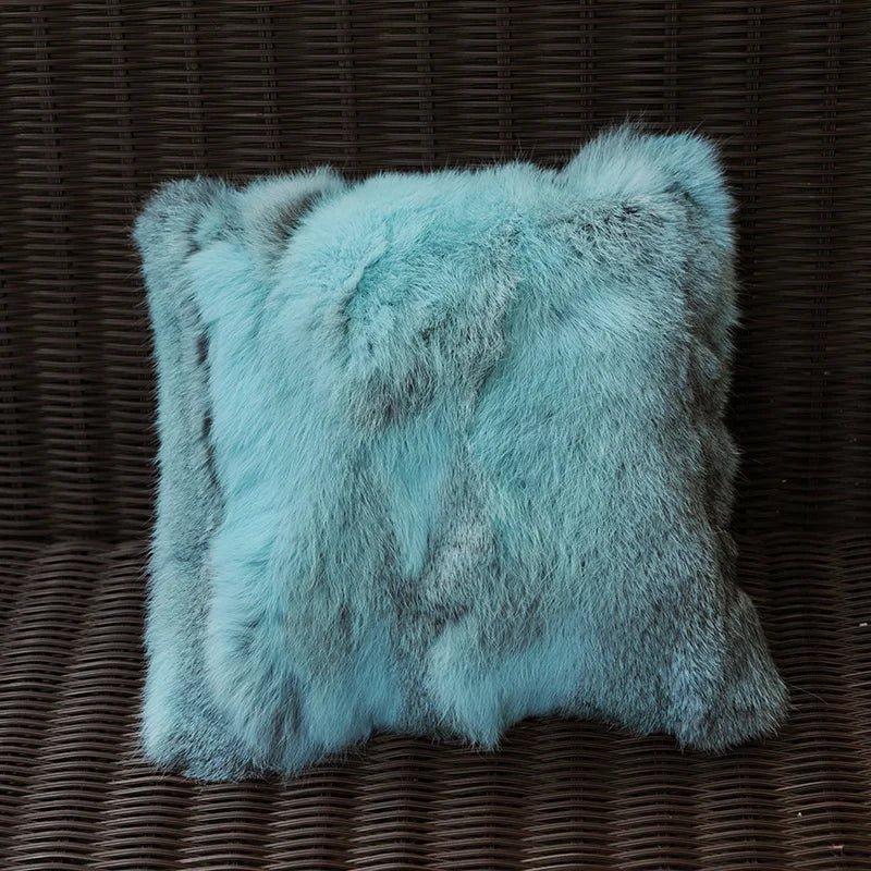 Fancy Rabbit Fur Cushion - Caleto