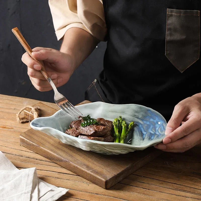Kiln Ceramic Oyster Tray - Caleto