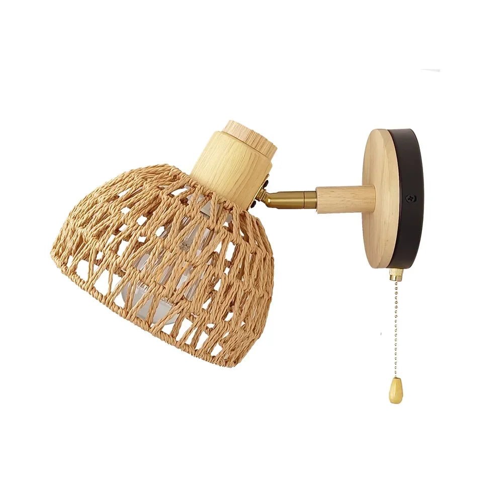 Rattan Wall Lamp - Caleto