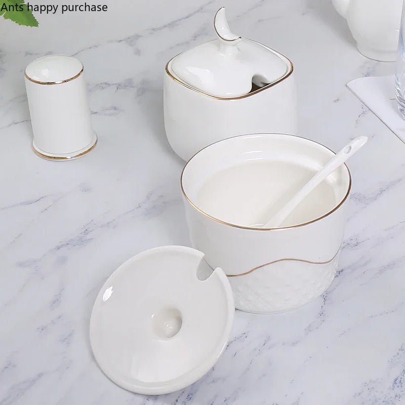 Ceramic Covered Storage Jar - Caleto