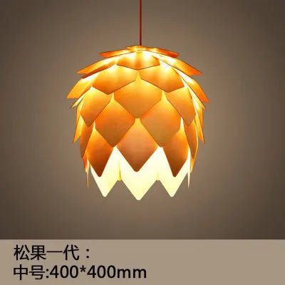 Chinese Wood Pendant Light - Caleto