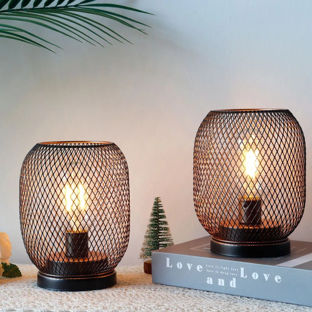 Metal Cage Table Lamp - Caleto