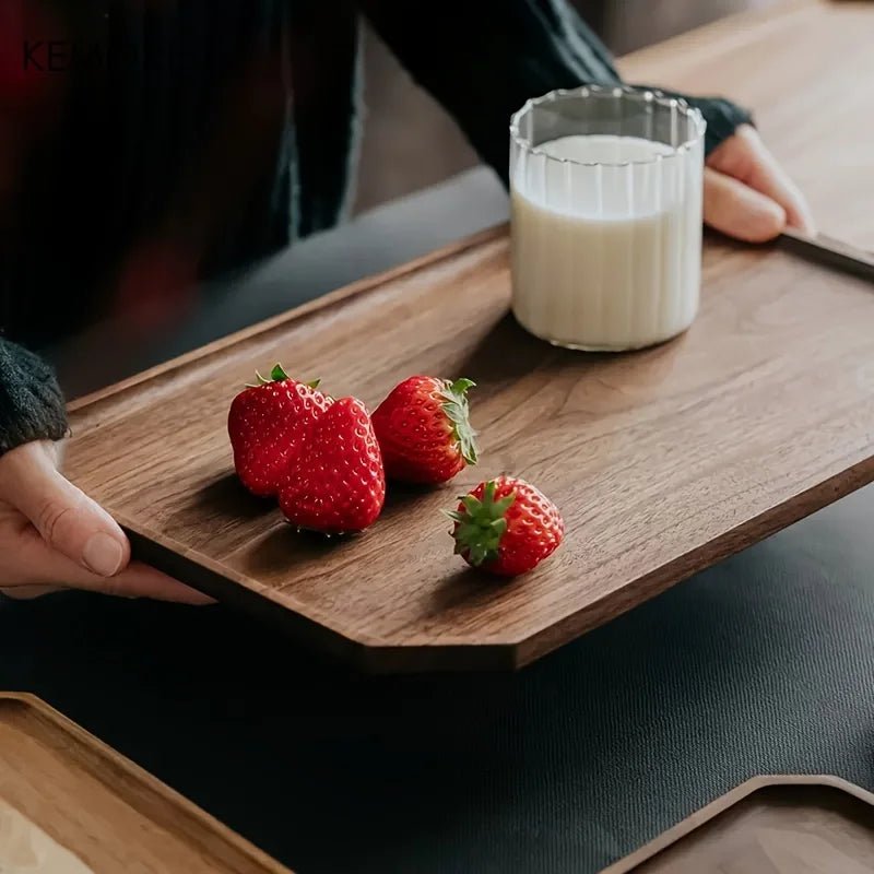 Wooden Octagon Serving Tray - Caleto