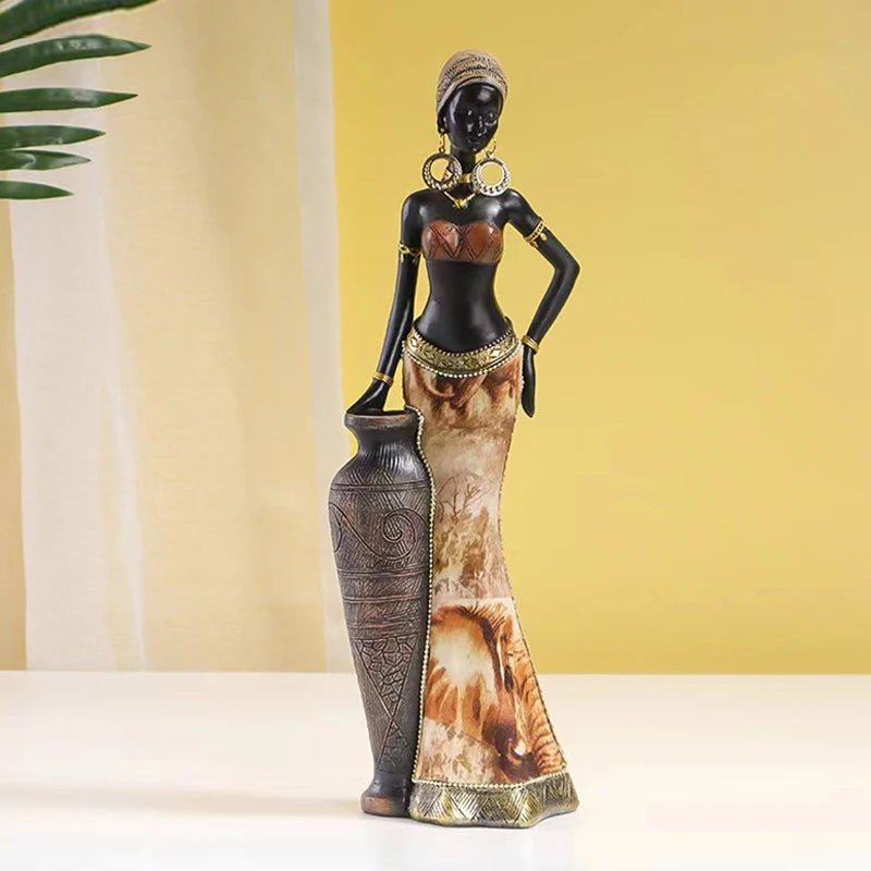 African Woman Sculpture - Caleto