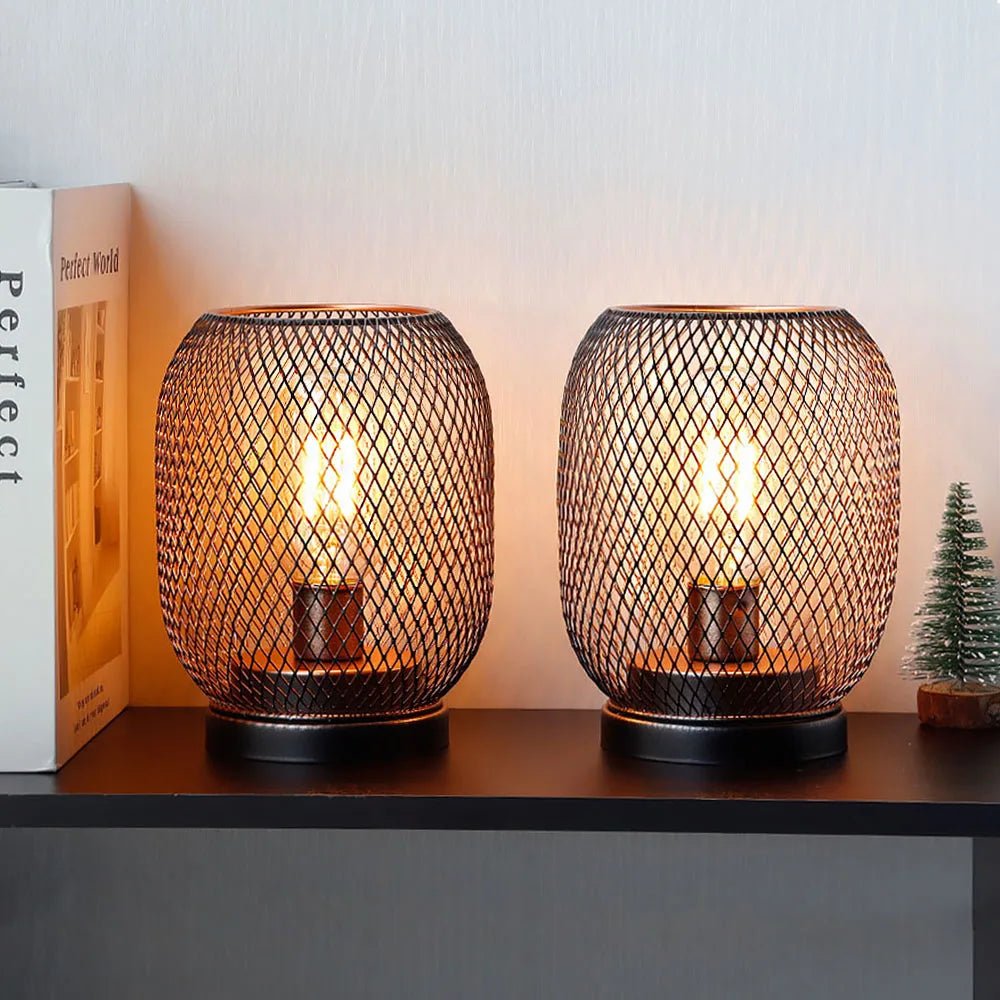 Metal Cage Table Lamp - Caleto
