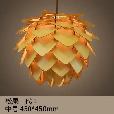 Chinese Wood Pendant Light - Caleto