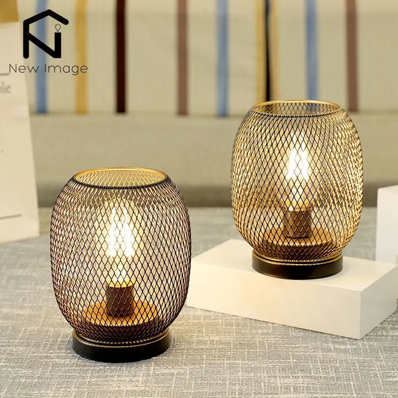 Metal Cage Table Lamp - Caleto