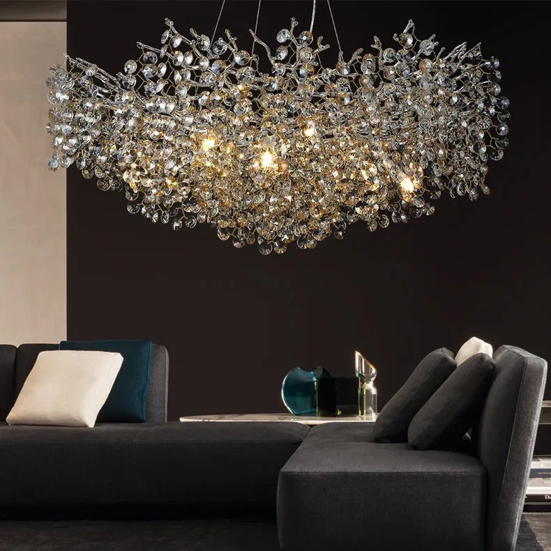 Sunflower Crystal Chandelier - Caleto