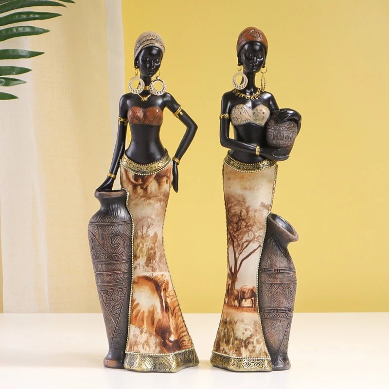 African Woman Sculpture - Caleto