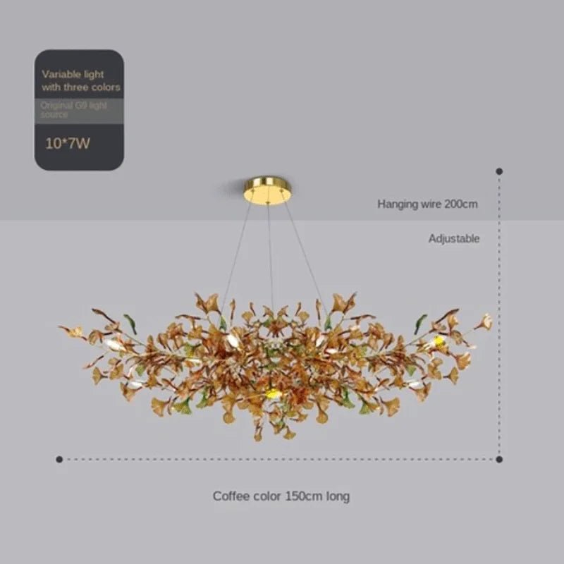 Modern Gingko Chandelier - Caleto
