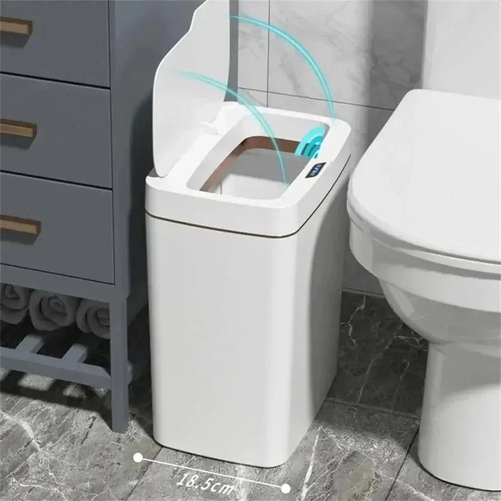 Smart Bathroom Sensor Trash Can - Caleto