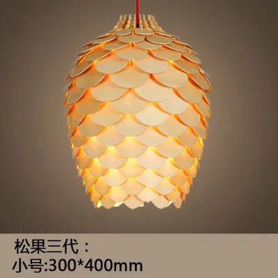 Chinese Wood Pendant Light - Caleto