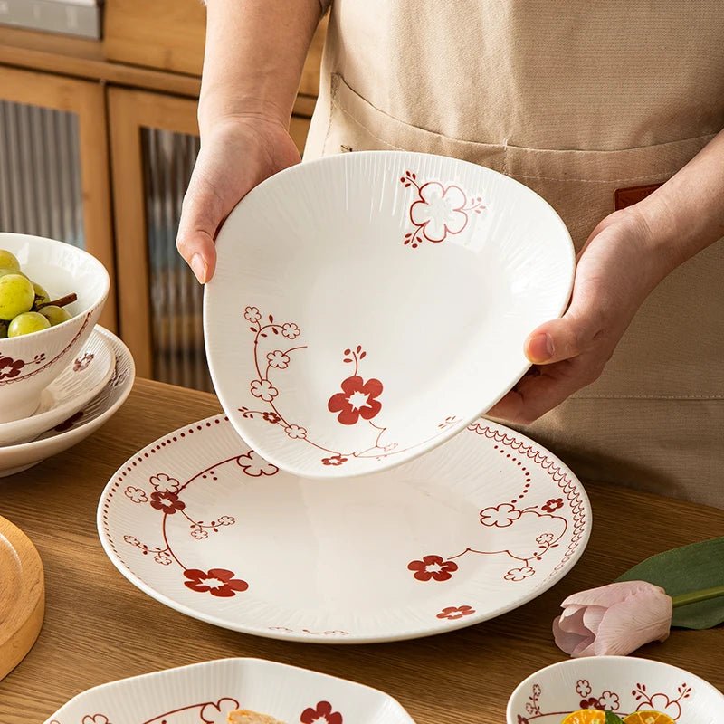 Floral Ceramic Dinner Set - Caleto