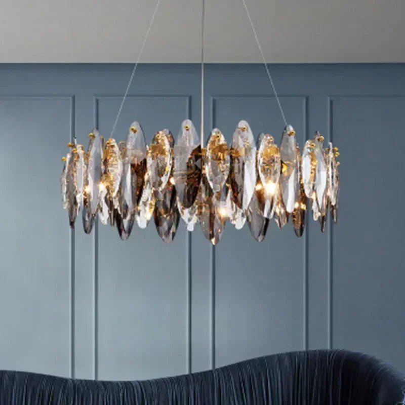 VividLuxe Glass Chandelier - Caleto