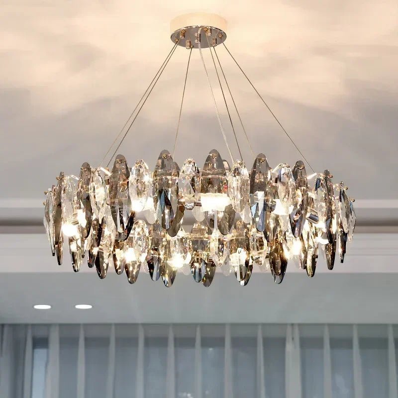 VividLuxe Glass Chandelier - Caleto