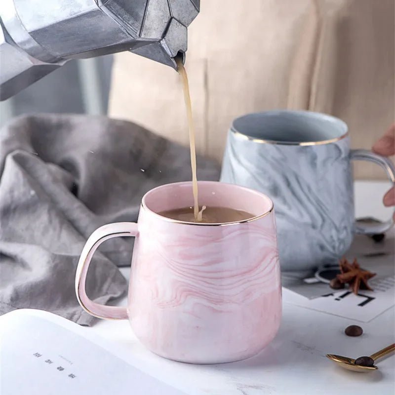 Nordic Marbled Ceramic Mug - Caleto