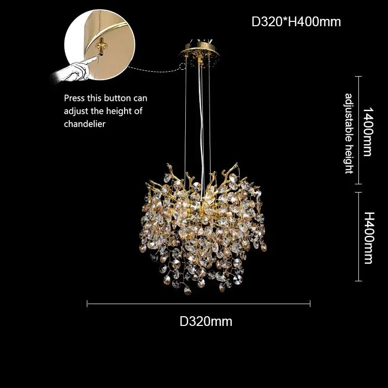 Sunflower Crystal Chandelier - Caleto