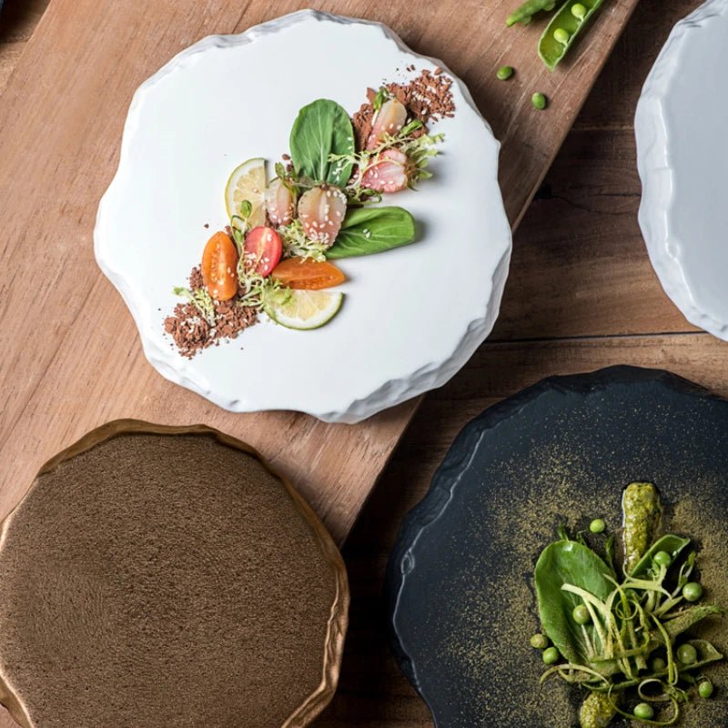 Stone Pattern Ceramic Plate - Caleto