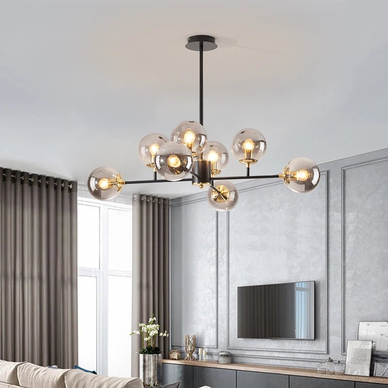 Modern Glass Chandelier - Caleto