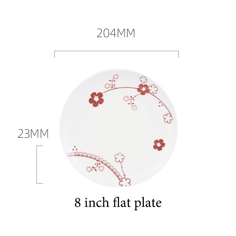 Floral Ceramic Dinner Set - Caleto