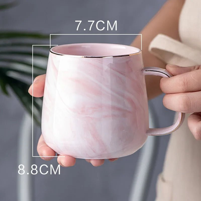 Nordic Marbled Ceramic Mug - Caleto