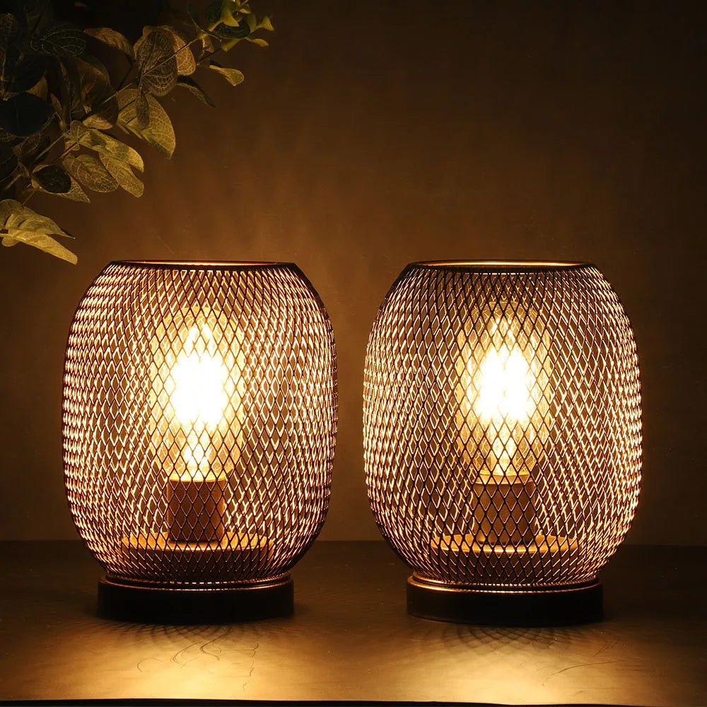 Metal Cage Table Lamp - Caleto