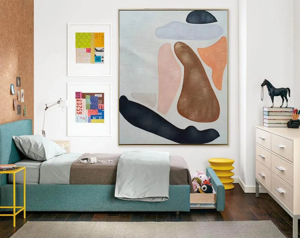 Brown Abstract Textured Art - Caleto