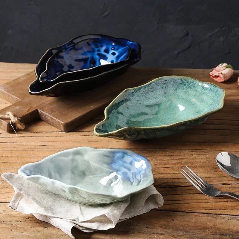 Kiln Ceramic Oyster Tray - Caleto