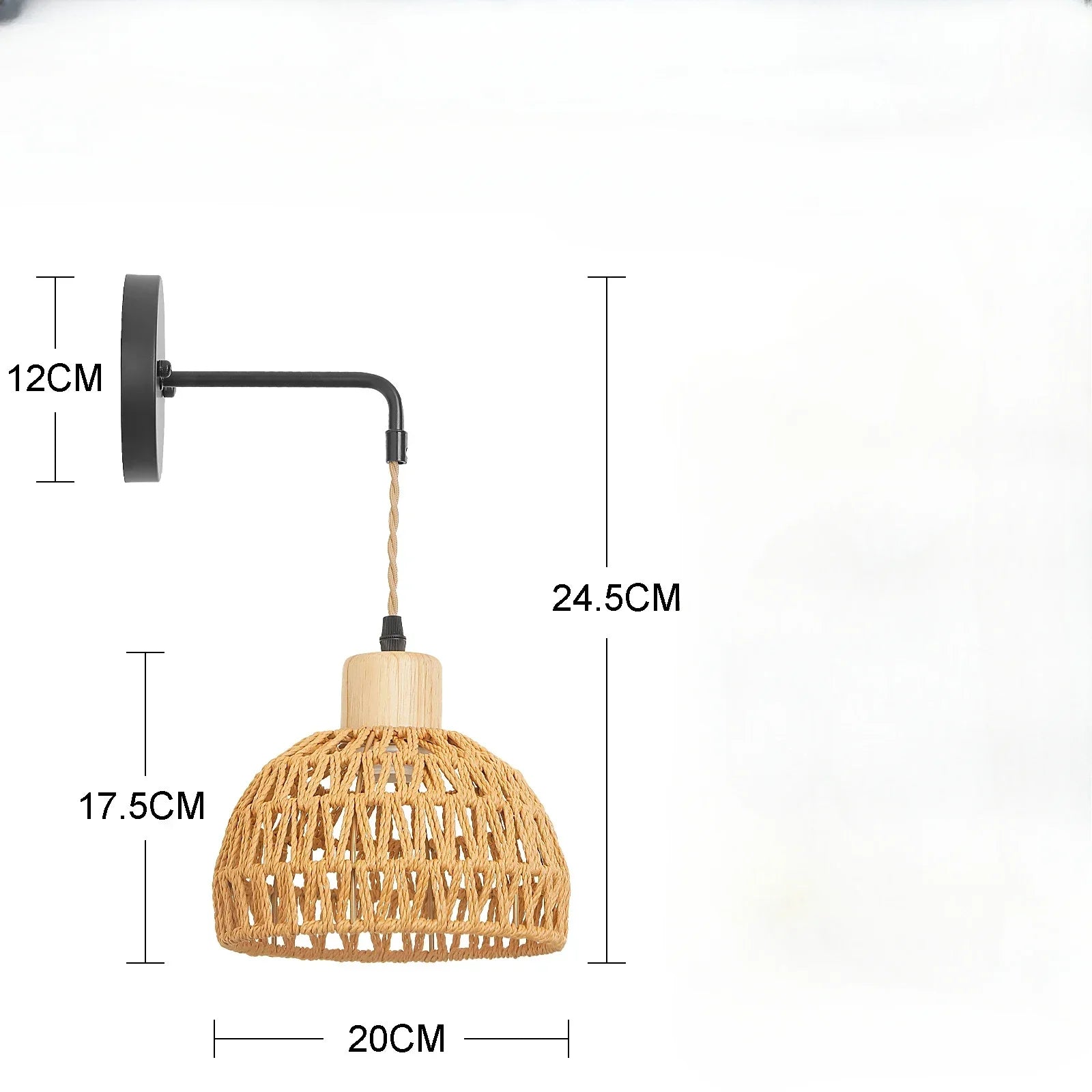 Rattan Wall Lamp - Caleto