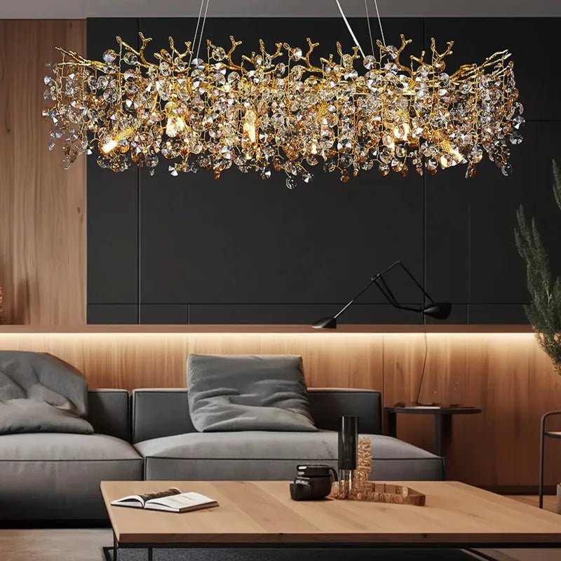 Sunflower Crystal Chandelier - Caleto