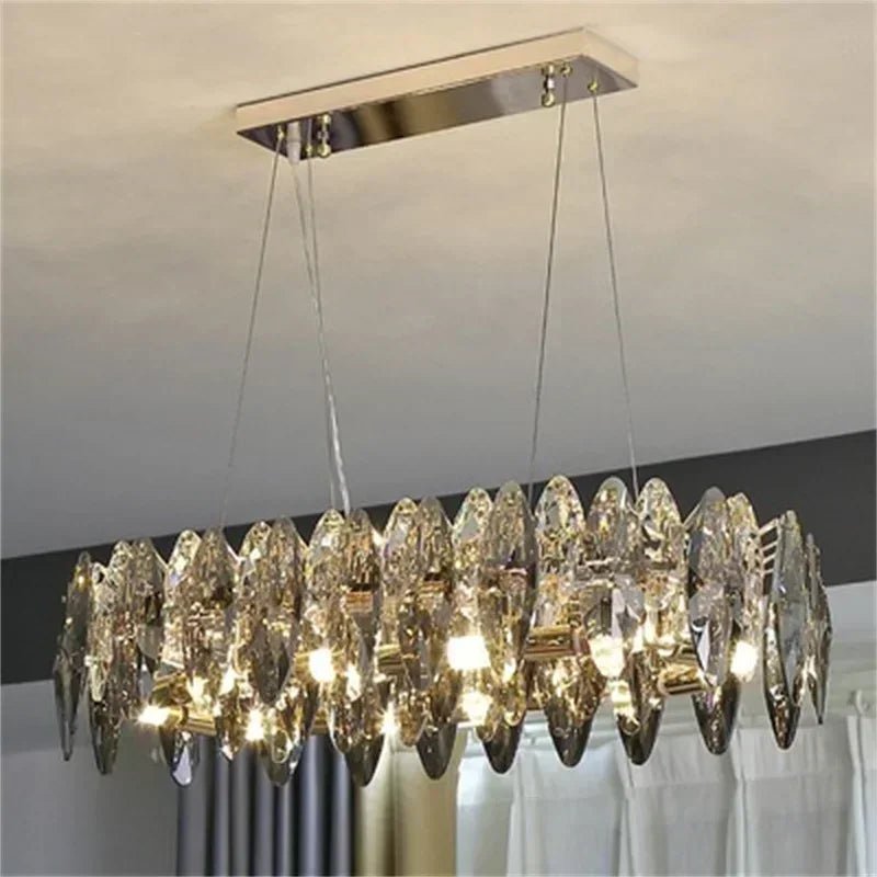 VividLuxe Glass Chandelier - Caleto