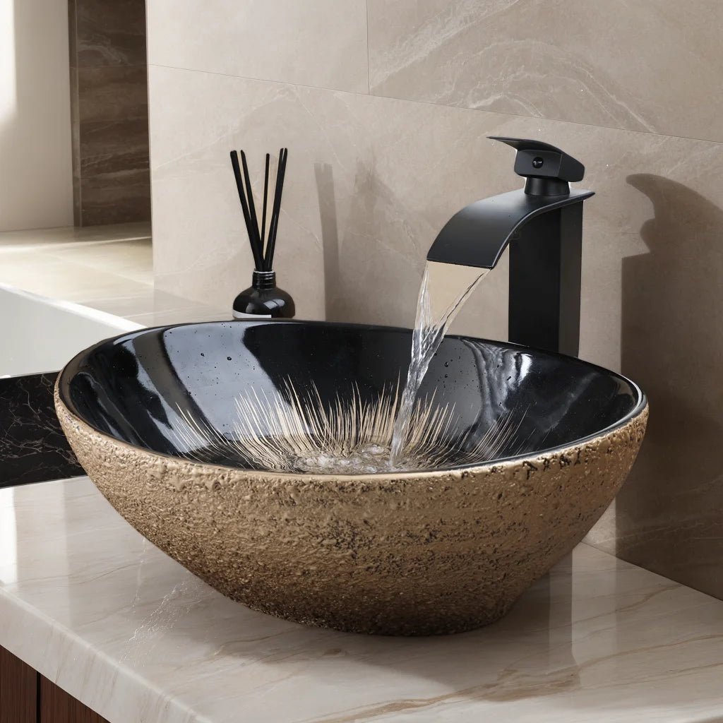 Hand - Painted Ceramic Sink - Caleto