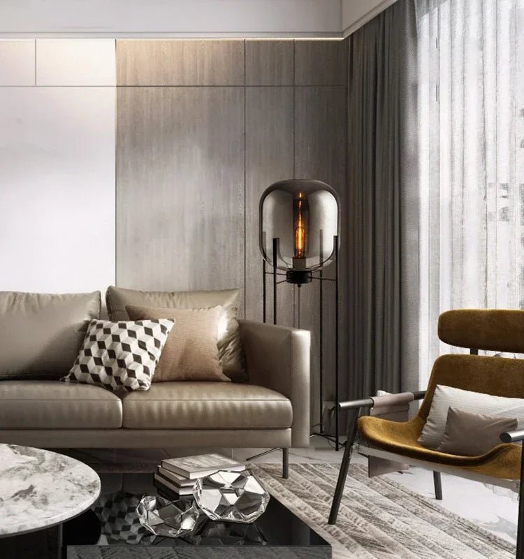 Nordic Glass Floor Lamp - Caleto