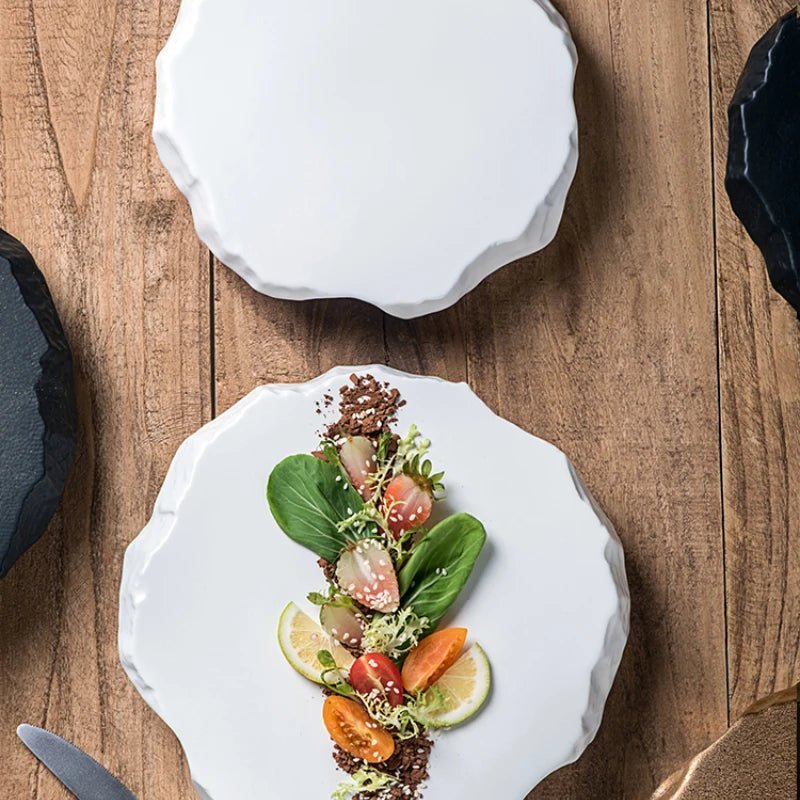 Stone Pattern Ceramic Plate - Caleto
