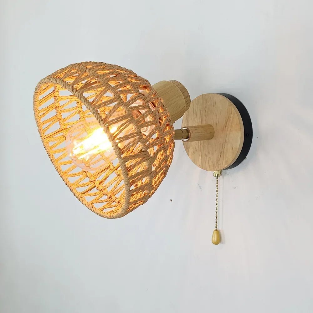 Rattan Wall Lamp - Caleto