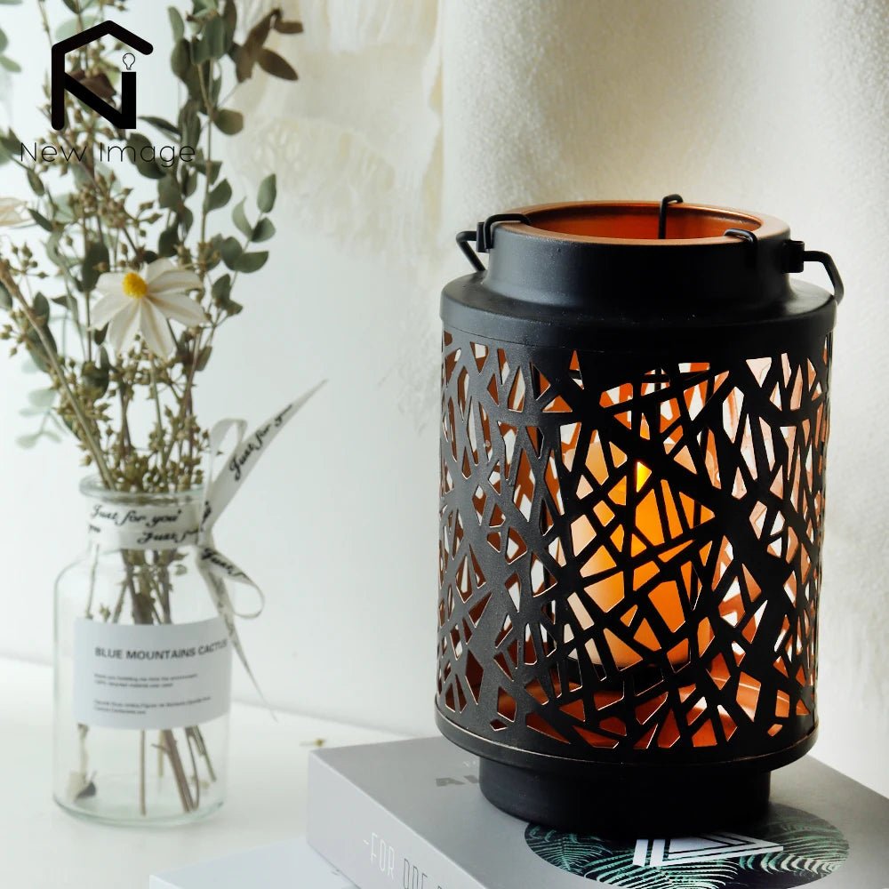 Irregular Metal Candle Holders - Caleto