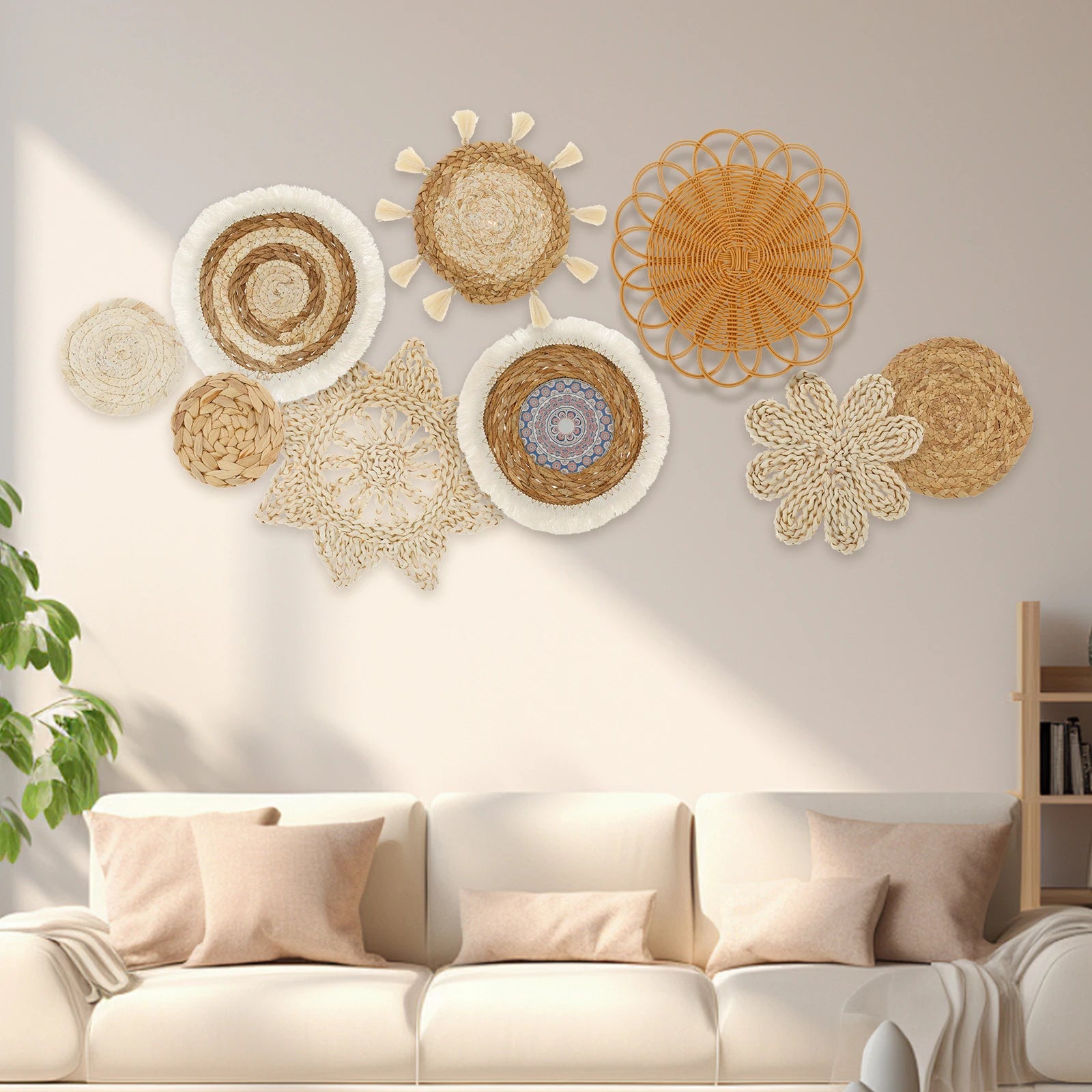Boho Wall Basket Decor - Caleto
