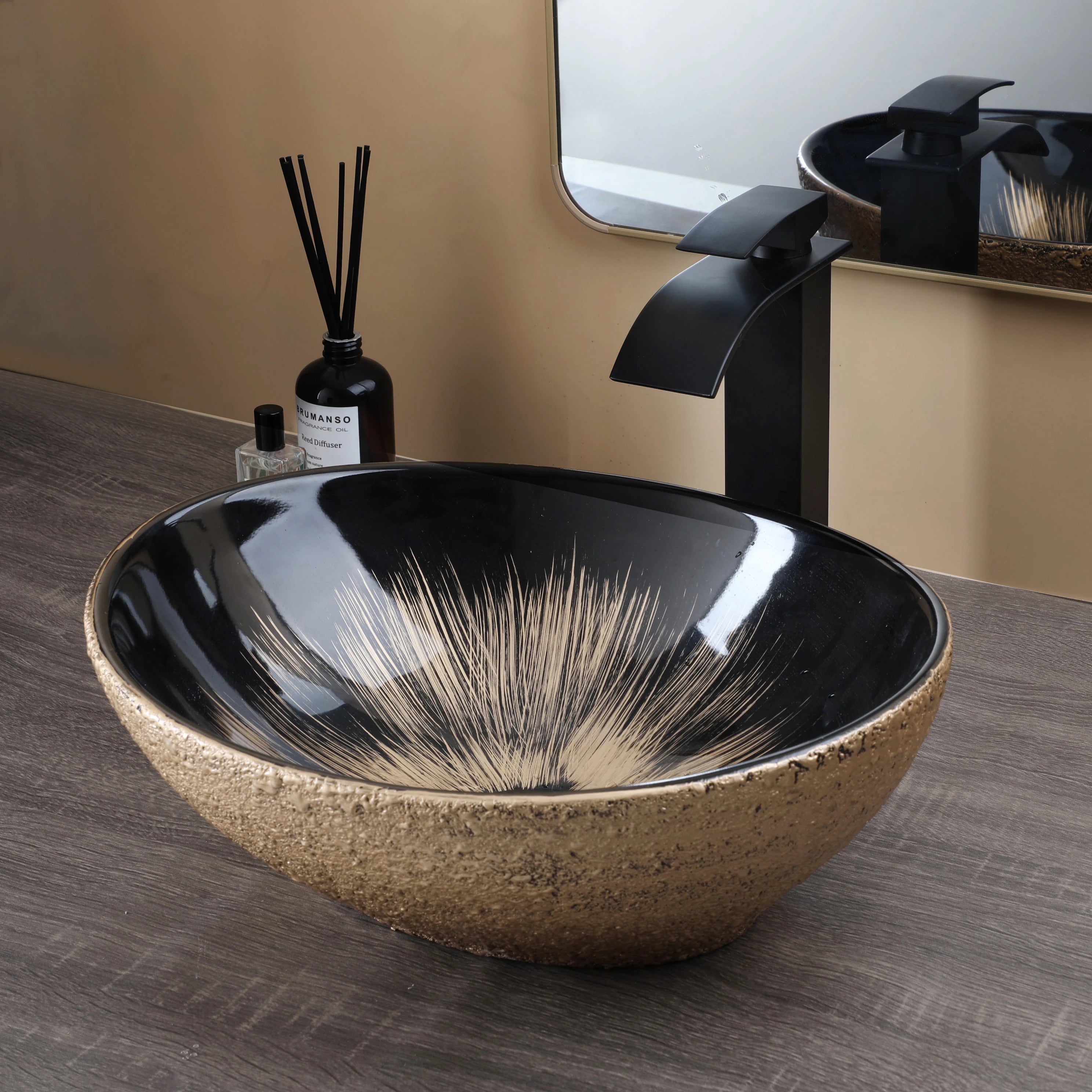 Hand - Painted Ceramic Sink - Caleto