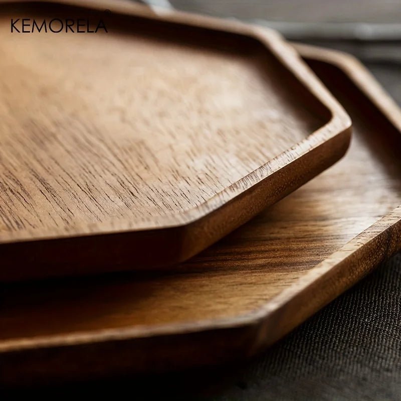 Wooden Octagon Serving Tray - Caleto