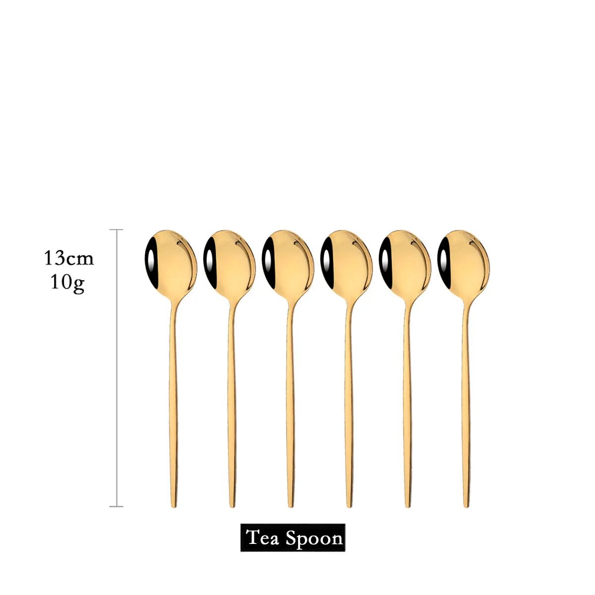 Gold Stainless Spoon Set - Caleto