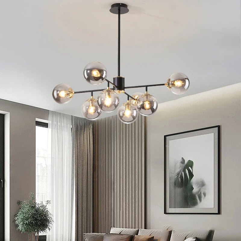 Modern Glass Chandelier - Caleto