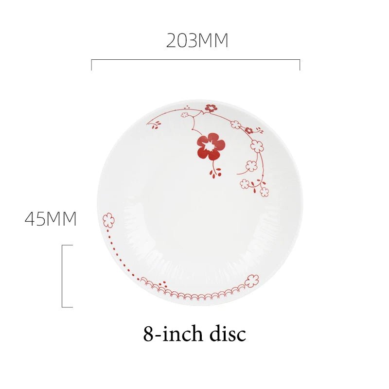 Floral Ceramic Dinner Set - Caleto