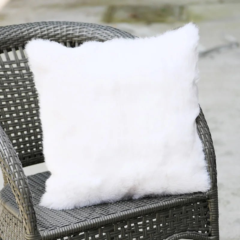 Fancy Rabbit Fur Cushion - Caleto
